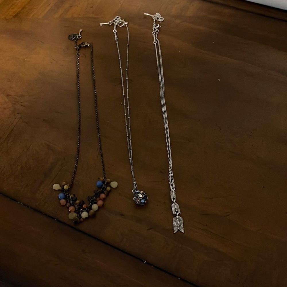 Lot of 3 Fossil Necklaces